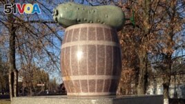 Nizhyn pickle monument in Nizhyn, Ukraine. (Courtesy photo)