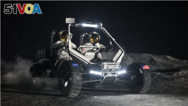 This artist's concept depicts the design of NASA's Lunar Terrain Vehicle (LTV). (Image Credit: NASA)