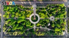 FILE - Taras Shevchenko Park is opposite the university in Kharkiv. (Adobe Stock Photo by Oleh Rode)