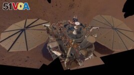 This selfie photo of NASA's InSight lander is made up of 14 images taken on March 15 and April 11, 2021 – the 106th and 133rd Martian days, or sols, of the mission – by the spacecraft Instrument Deployment Camera located on its robotic arm. (Image Credits: NASA/JPL-Caltech)