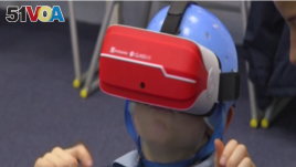 Student at Prior's Court Using a VR Headset