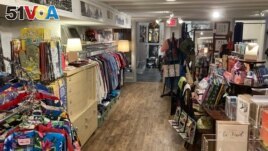 Underground Vintage in Lewes, Delaware. Any clothes not sold out of the store is repurposed. (Dan Novak/VOA)