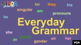 Everyday Grammar: Problems with Pronouns and Gender