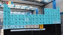 Four new elements have been added to the periodic table.
