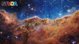 The Cosmic Cliffs of the Carina Nebula are seen in this image, captured by NASA's James Webb Space Telescope and released on July 12, 2022. (Image Credit: NASA, ESA, CSA, STScI, Webb ERO Production Team/Handout via REUTERS)