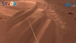 An image of Mars captured by Chinese rover Zhurong of the Tianwen-1 mission is seen in this image released by China National Space Administration (CNSA) June 29, 2022. (CNSA/Handout via REUTERS )