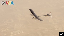 Solar Powered Plane Starts World Tour