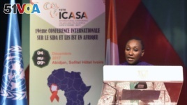 Ivorian Health Minister and ICASA 2017 Vice-President Raymonde Goudou Coffie. (File)