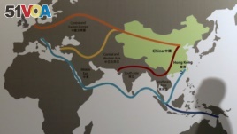 A Map shows China's 