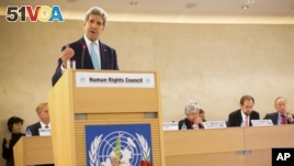 Kerry Deplores Rights Violation in Eastern Ukraine