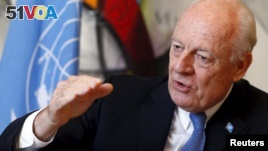 U.N. special envoy for Syria, Staffan de Mistura, said Monday that the only alternative to peace talks is continued conflict.
