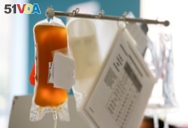 FILE - Convalescent plasma from a recovered coronavirus disease patient. (REUTERS/Lindsey Wasson/File Photo)