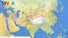 There were many trade routes between East and West.