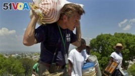 Actor and activist Sean Penn helps earthquake victims in Haiti in 2010