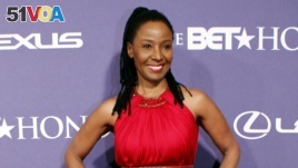 FILE - Former model and restaurateur B. Smith arrives at the BET Honors red carpet in the Warner Theatre in Washington, Jan. 14, 2012. 