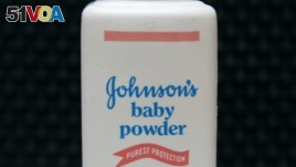In this April 15, 2011, file photo, a bottle of Johnson's baby powder is displayed. Johnson & Johnson is ending production of its iconic talc-based Johnson's Baby Powder. 