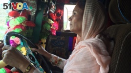 Pakistan's first female truck driver, Shamim Akhtar, is definitely in the driver's seat!