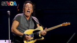  Bruce Springsteen performs during The River Tour at the LA Memorial Sports Arena in Los Angeles, California, March 17, 2016. 