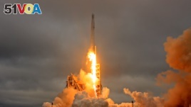A SpaceX Falcon 9 rocket lifts off on a supply mission to the International Space Station from historic launch pad 39A at the Kennedy Space Center in Cape Canaveral, Florida, Feb. 19, 2017.