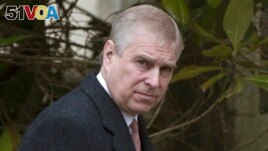 FILE - Britain's Prince Andrew is photographed on Aug. 11, 2021. The prince will face a civil sex abuse trial in the U.S. and has been removed from his royal duties. (Neil Hall/PA via AP, File)