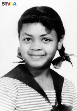 Linda Brown Smith, 9, is shown in this 1952 photo. Smith was a 3rd grader when her father started a class-action suit in 1951 of the Brown v. Board of Education of Topeka, Kansas.