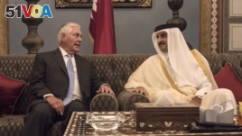Secretary of State Rex Tillerson meets with Emir of Qatar, Sheikh Tamim Bin Hamad Al Thani in Doha, Qatar. 