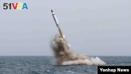 South Korea Concerned Over North’s Submarine Missile Launch