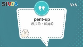 学个词--pent-up
