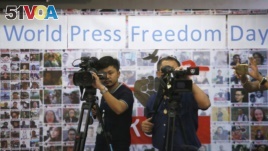 World Press Freedom Day before a press conference in Bangkok, Thailand. (File) 