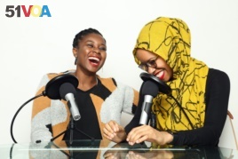 Makkah Ali and Ikhlas Saleem, co-hosts of the podcast 