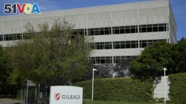 FILE - Gilead Sciences headquarters are seen on Thursday, April 30, 2020, in Foster City, Calif. (AP Photo/Ben Margot)