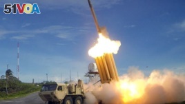 United States and South Korean officials say the THAAD anti-missile system is aimed at North Korean missiles.