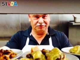 Terry Kasotakis, owner of Mediterranean Breeze Restaurant in suburban Washington, D.C. (Photo courtesy Paul Johnson)