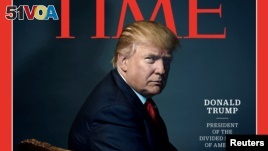 Time magazine named U.S. President-elect Donald Trump its 