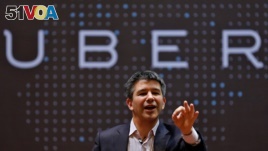 Travis Kalanick speaks to students during an interaction at the Indian Institute of Technology (IIT) campus in Mumbai, India.