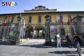 A view of the Pio Albergo Trivulzio nursing home in Milan, Italy, Tuesday, April 7, 2020. Italy's health ministry has sent inspectors to the country's biggest nursing home where 70 elderly people reportedly died in March alone. (AP photo)
