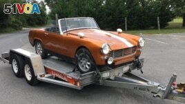 Charles Wilkinson purchased this Austin Healy Sprite for $600 to work on his auto repair skills.