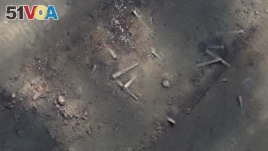 A picture released by the Colombian Institute of Anthropology and History that is said to show the wreck of the Spanish treasure ship San Jose. (Colombian Institute of Anthropology and History via AP)