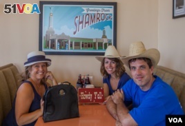The VOA Route 66 crew at U Drop Inn in Shamrock,Texas