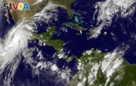Satellite images are a great help to scientists as they study Earth. This October 2015 image of a storm was released by the National Oceanic and Atmospheric Administration.