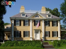 This colonial style home was originally built in 1759. Later owners added other design elements.