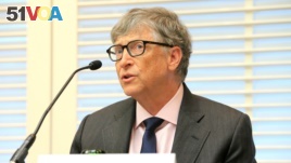 Bill Gates, co-founder of the Bill & Melinda Gates Foundation, speaks during a news conference on neglected tropical diseases in Geneva, Switzerland, April 18, 2017.