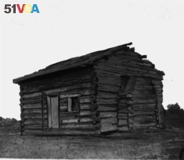 Here is a picture of President Abraham Lincoln's log cabin. (AP Photo)