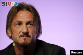 Actor and activist Sean Penn at the World Climate Change Conference 2015 near Paris, France last month.