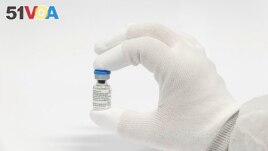 This image provided by Pfizer shows the RSV vaccine. U.S. regulators on Monday, Aug. 21, 2023, approved the first RSV vaccine for pregnant women so their babies will be born with protection against the scary respiratory infection. (Pfizer via AP)