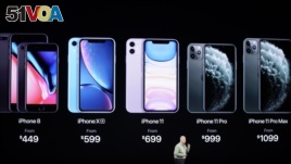 Phil Schiller, Senior Vice President of Worldwide Marketing, talks about the new iPhone 11 Pro and Max, during an event to announce new products Tuesday, Sept. 10, 2019, in Cupertino, Calif. (AP Photo/Tony Avelar)