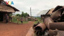 A pile of unexploded ordinance is part of everyday life in the villages of Laos' Northeastern Xieng Khoung Province. 