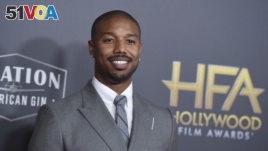 FILE - Michael B. Jordan arrives at the Hollywood Film Awards on November 4, 2018, in Beverly Hills, California. Jordan has been named People magazine's 2020 Sexiest Man Alive. (Photo by Jordan Strauss/Invision/AP, File)