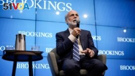 Former Federal Reserve chairman Ben Bernanke speaks after he was named among three U.S. economists awarded the 2022 Nobel Economics Prize, during a news conference at the Brookings Institution in Washington, U.S., October 10, 2022. (REUTERS/Ken Cedeno)