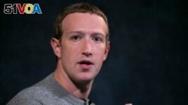 FILE - Facebook CEO Mark Zuckerberg speaks at the Paley Center in New York, Oct. 25, 2019. (AP Photo/Mark Lennihan, File)
